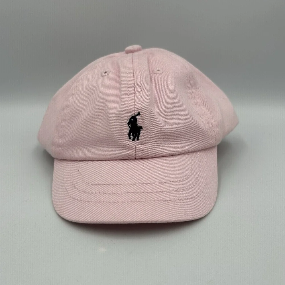 Polo Ralph Lauren Light Pink Newborn Baby Girl Hat Cap Cotton NWT